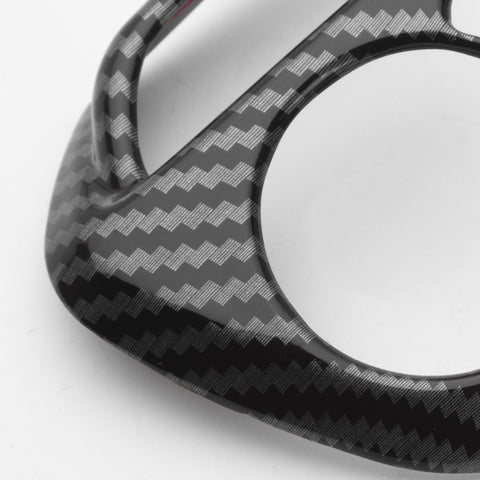 Inner Steering Wheel Cover Trim Kit For Toyota RAV4 2019-2024, Carbon Fiber Texture