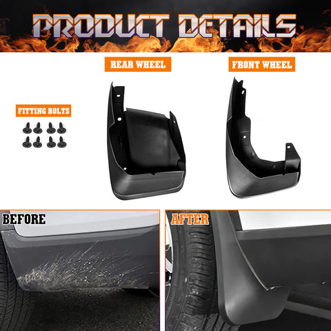 Full Set Front & Rear Mud Flaps Splash Fender Guard Kit For Honda CR-V 2007-2011