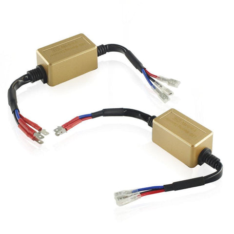 H15 LED Headlight Fog Light CAN-Bus Decoder Anti-Flicker Error Free Canceler Capacitor Set