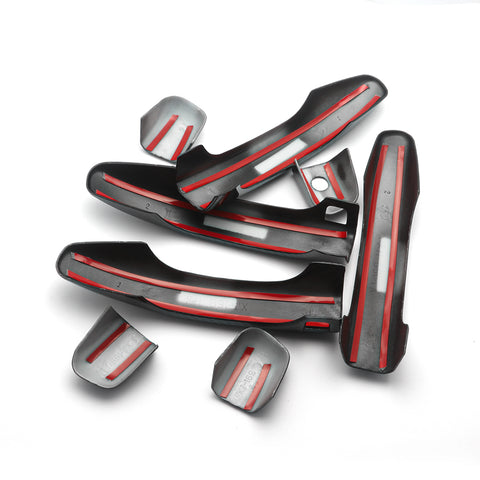 Carbon Fiber Look Car Door Handle Protector Cover Trim for Honda Accord 10th 2018 2019 2020