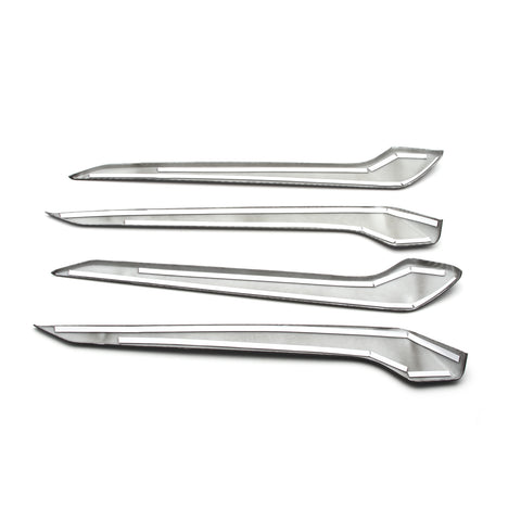 4pcs for Toyota RAV4 2019-2024 Interior Door Panel Armrest Cover Molding Trim ABS Carbon Fiber