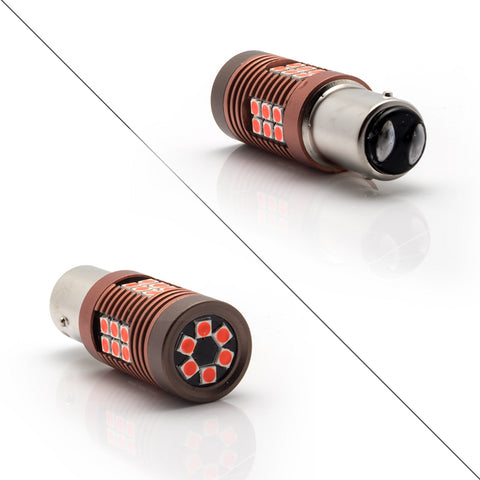 2x 30-SMD LED 1157 BAY15D Bulb for Brake Tail Stop Light Front Rear Turn Signal Lamp Parking Backup Reverse Light DRL Error Free