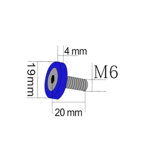 Blue / Black / Red / Gold / Purple / Silver Fender Bumper Washer Bolt, CNC Finishing Washer Engine Bay Screw Dress Up Fastener Kit