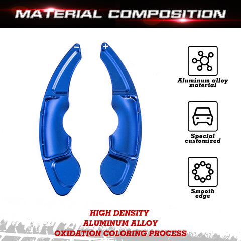 Sporty Blue Steering Wheel Paddle Shifter Extension For Lexus IS IS-F NX RC