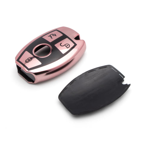 Blue/ Red/ Silver/ Rose Gold TPU Full Sealed Smart Key FOB Cover Case For Mercedes Benz C E G S M CLS CLK Class