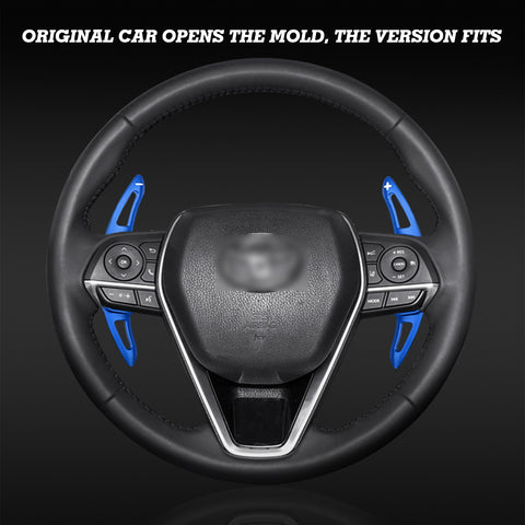 Blue Steering Wheel Paddle Shifter Extension For Toyota Camry Avalon 2018-up