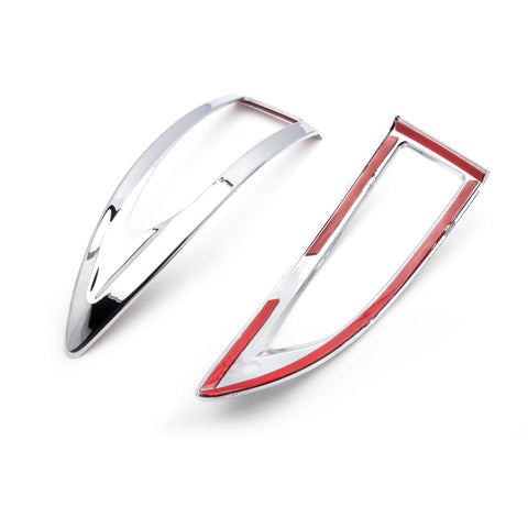 2pcs ABS Chrome Rear View Side Door Mirror Signal Light Frame Cover Trim for Nissan Altima Sentra 2013-2017/ Maxima 2016-2019