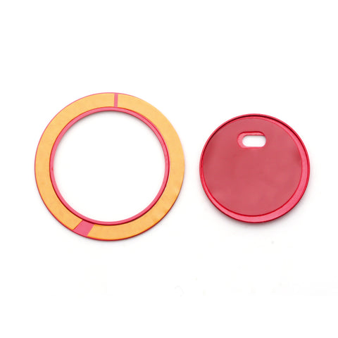 Aluminum Keyless Engine Start Stop Push Button Cover with Surrounding Trim Ring for Toyota Camry 2018 2019 2020, Car Engine Ignition Push Start Button Cap Decoration