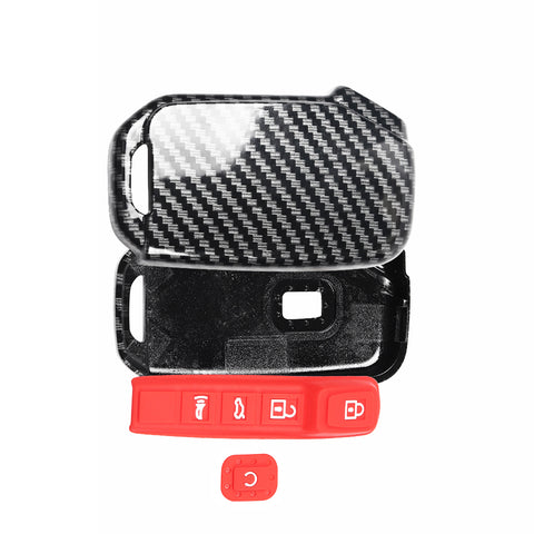 5-Button Carbon Fiber Texture Full Protect Remote Key Fob For Kia Sorento 2018+