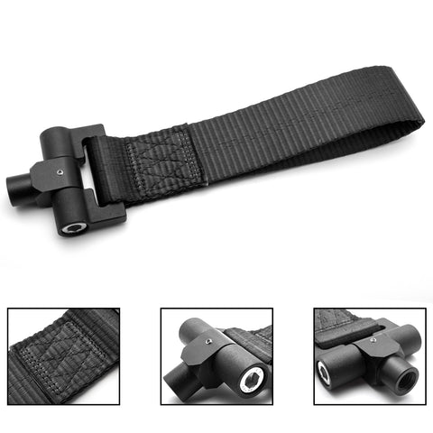 Blue / Black / Red JDM Style Tow Hole Adapter with Towing Strap for Lexus IS CT RC RX GS ISF