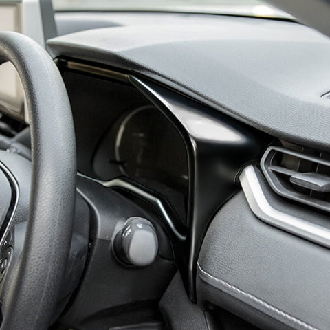 Interior Center Console Dashboard Instrument Frame Moulding ABS Cover Trim For Toyota RAV4 2019-2024, Glossy Black