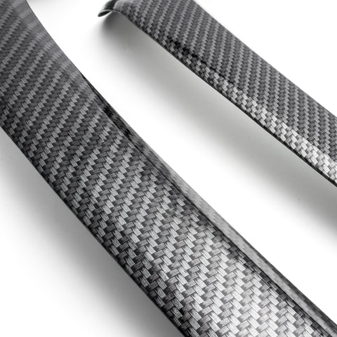 4pcs Carbon Fiber Look Car Inner Door Pull Handle Cover Armrest Grab Trim Strip for Toyota RAV4 2016-2018