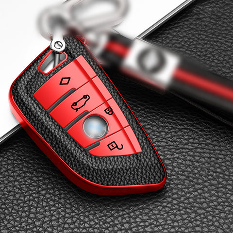 Red Remote Key Fob Case Shell Cover For BMW X1 X3 X5 X6 X7 5 7 Series G30 G31