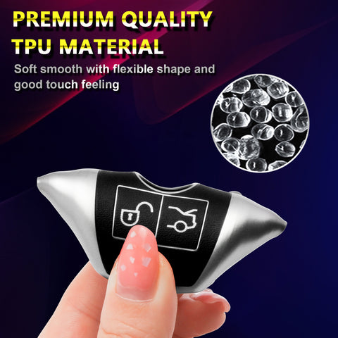 For Mercedes Benz Key Fob Cover, Key Fob Case for Mercedes Benz C E M S CLA CLS CLK GLC GLK G Class Soft TPU Full Cover Protection Smart Remote Keyless Entry Key Fob Shell, Black