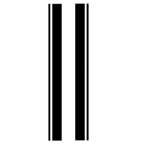 Double Racing Strips Car Sticker For Body Exterior Cosmetic, Hood, Roof, Trunk