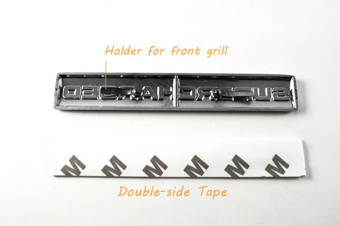 Black / Red / Black Red 3D Metal SUPERCHARGED Emblem Trunk Lid Dash Sticker Fender Badge For Land Rover Range Rover