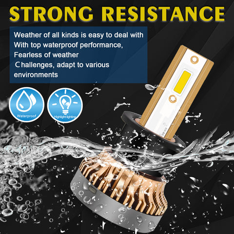 For Toyota Corolla 2001 2002 2003 2004 LED Fog Light Bulbs Bright Golden Yellow