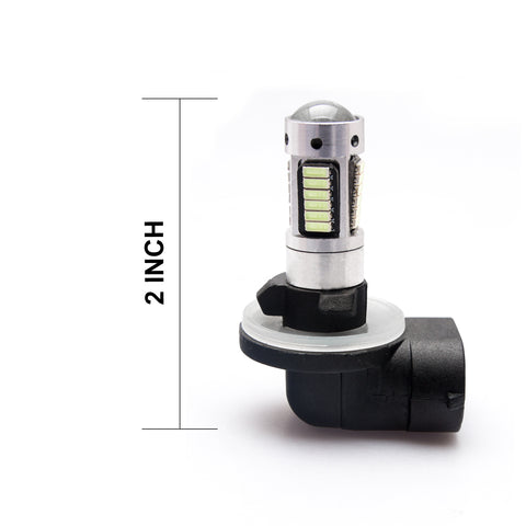 LED Fog Light Bulb White 6000K Upgrade Kit for Hyundai Veloster 2012 2013 2014 2015 2016 2017