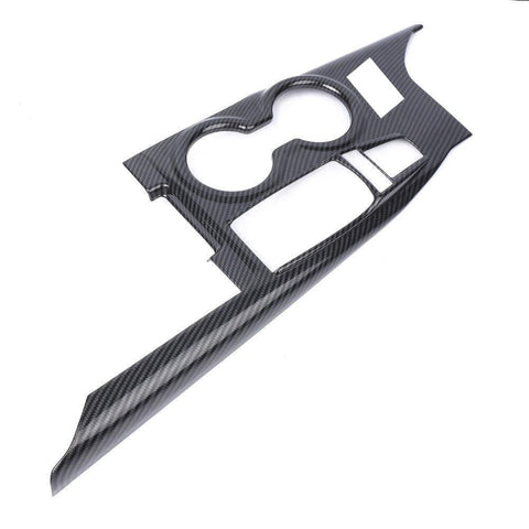 ABS Carbon Fiber / Red / Blue / Wood Gear Shift Frame Console Panel Trims Cover Cup Holder Decor Decal for Toyota Camry 2018-2024