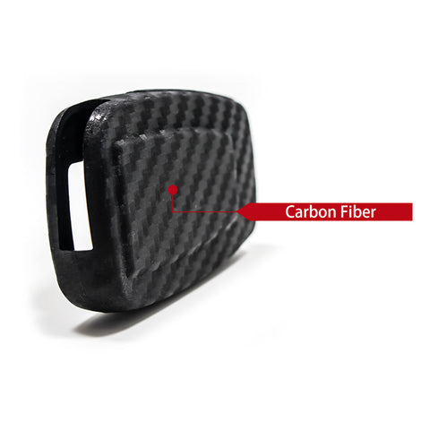 Carbon Fiber Pattern Soft TPU Key Fob Remote Case Cover for Toyota Camry Corolla GT 86 RAV4 Prius Avalon C-HR 2015-2020