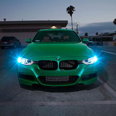 Xotic Tech 8000K Ice Blue Front Turn Signal Light PY24W LED Bulbs For BMW E90 E92 M3 X5 X6 Z4