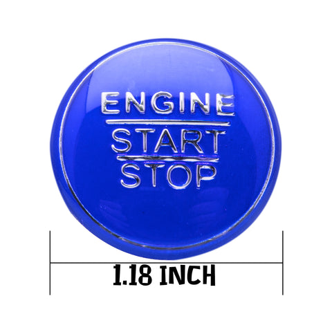 Blue / Black / Red Keyless Engine Push Start Stop Button Cap Trim for Toyota Camry Tacoma Corolla Prius Avalon Yaris