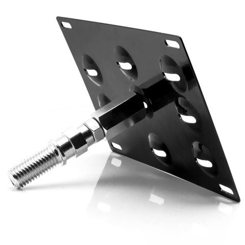 1 Set Black / Gold / Red Sporty Racing Front Tow Hook License Plate Bumper Mounting Bracket Fit for Mazdaspeed 6 2006-2007