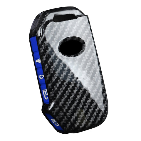 Carbon Fiber Texture Full Protect Remote Key Fob Cover For Kia Sorento 2018-22