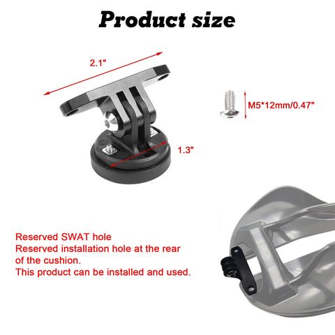 Saddle Clamp Mount for Gopro Camera Garmin Varia Rearview Radar Rear Light, Compatible with Trek Aeolus - Type C