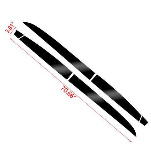 Glossy Black Door Side Lower Strip Cover Trim For Honda Accord 10th 2018-2021