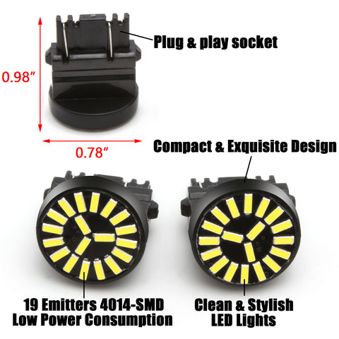 High Power 10x White LED Interior Dome Map Door Trunk/Cargo Package Reverse Backup License Plate Light Kit Compatible with Acura TSX 2004-2008