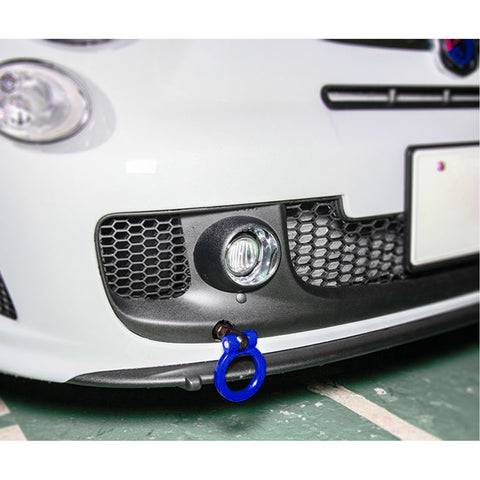 Set Blue Track Racing Aluminum Tow Hook Ring For Honda Fit Acura TL 2006-2008