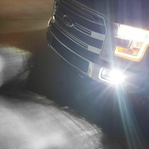 9145 H10 100W 6000K White LED Fog Light Bulbs