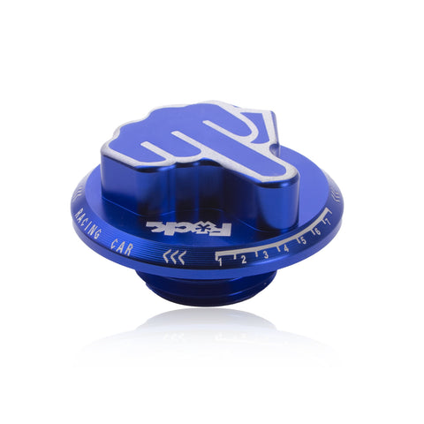 JDM Blue Alloy Screw-In Middle Finger Oil Filler Tank Cap Valve Cover For Toyota