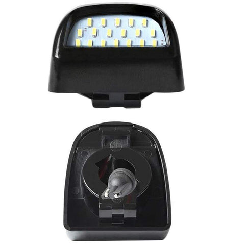 2 x LED License Number Plate Light Kit 18-SMD License Plate Lens for Ford Chevy Silverado Suburban etc
