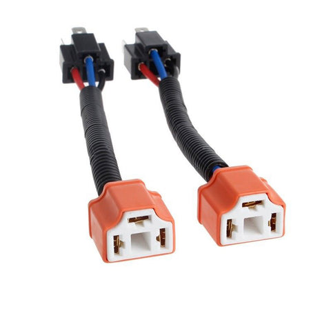 H4 9003 Wiring Harness Headlight Socket Heavy Duty Ceramic Connector for Fog Light Headlight
