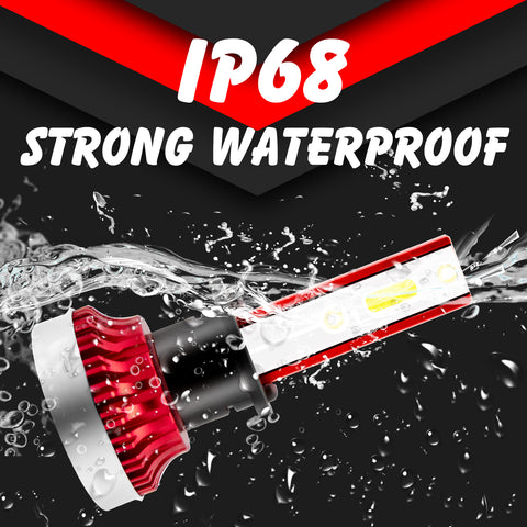 H1 6000LM LED Bulbs High Beam White 6000K Super Bright