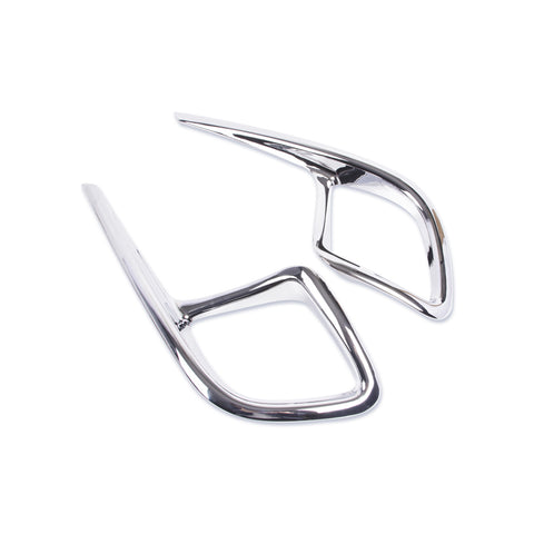 Chrome Rear Bumper Reflector Fog Lamp Cover Trim For Toyota Highlander 2014-2019