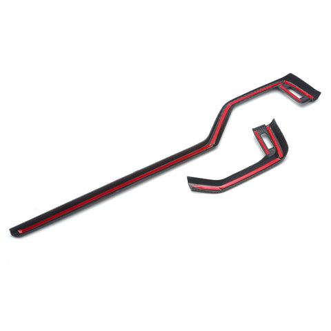 for Toyota RAV4 2019-2024 Center Console Dashboard AC Outlet Cover Trim, ABS Carbon Fiber Central Dashboard Air Vent Frame Moulding