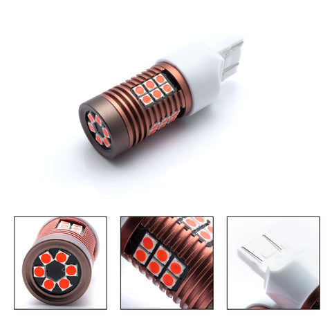 2x 30-SMD LED 7443 7440 7444NA Bulb for Brake Tail Stop Light Front Rear Turn Signal Lamp Parking Backup Reverse Light DRL Error Free