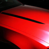 Xotic Tech Hood Spear Side Stripe Decal Sticker for Ford Mustang 2015 2016 2017 Glossy Black