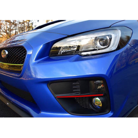Fog Light Bezel Pinstripe Sticker Decal Trim Red for Subaru WRX STI 2015 2016 2017