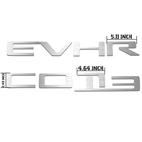 Matte Black / Red / White / Silver Trunk Tailgate Vinyl Letter Sticker Insert Decal for Chevrolet Silverado 2019