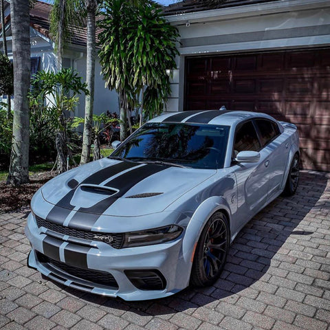 2X Black Bumper Corner Spoiler Splitter Trim For Charger SRT Scat Pack 2015-2019