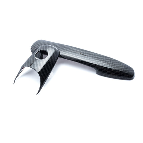 Carbon Fiber Look Side Door Handle Moulding Cover Guard Trim for Ford Edge Fusion Mustang Lincoln MKZ MKX 2007-2010