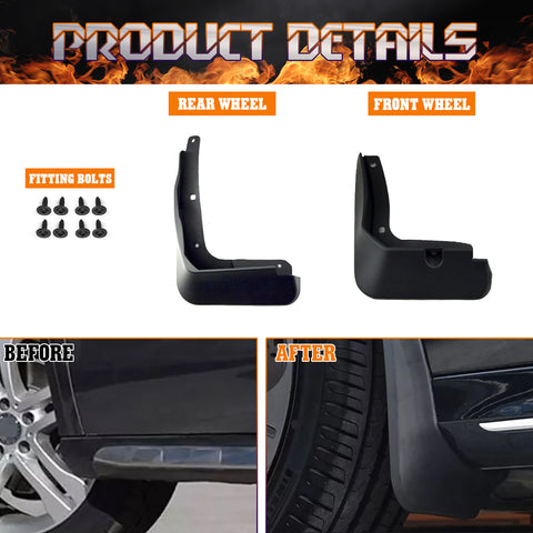 Front Rear Mud Flaps Splash Guards Dirty Protection For Hyundai Sonata 2018-2019