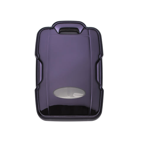 Purple TPU Remote Key Fob Cover Case w/Face Panel Compatible with GMC Sierra Yukon Canyon Cadillac or Chevrolet Silverado 1500 2500HD 3500HD Colorado (Fit the 4/5/6 button)