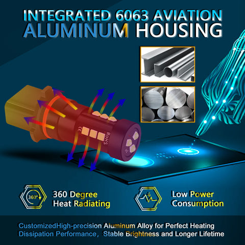 For Chevy Camaro 2010-2015 High Power Blue LED Bulbs Daytime Running Light P13W