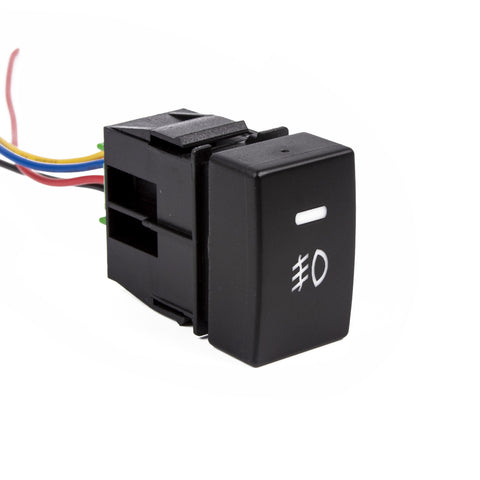 4-Pole Add-on Push Button Switch w/LED Background Lights For Honda Civic Accord