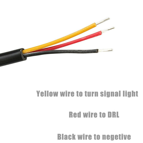 2pcs Switchback White Amber Sequential LED DRL Turn Signal Light Strip 36-SMD Waterproof Adjustable LED Light Bar Kit for Motorcycle